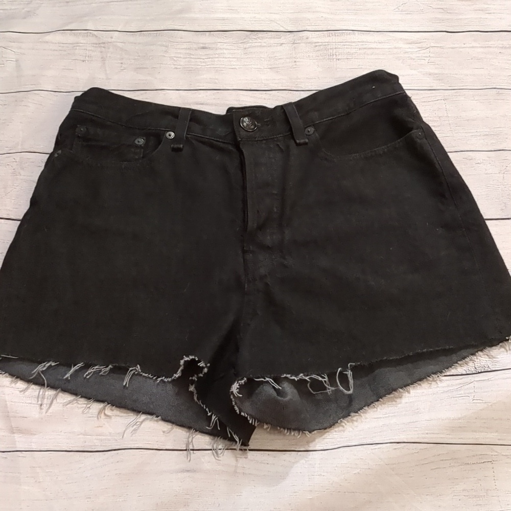 Rag & bone Maya high rise black shorts size 29